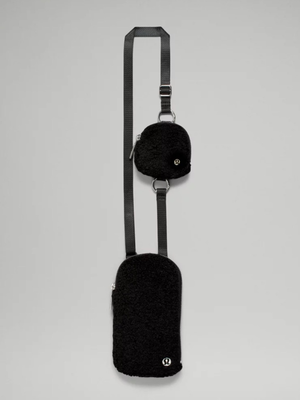 Lululemon Modular Phone Crossbody Bag in Black Fleece